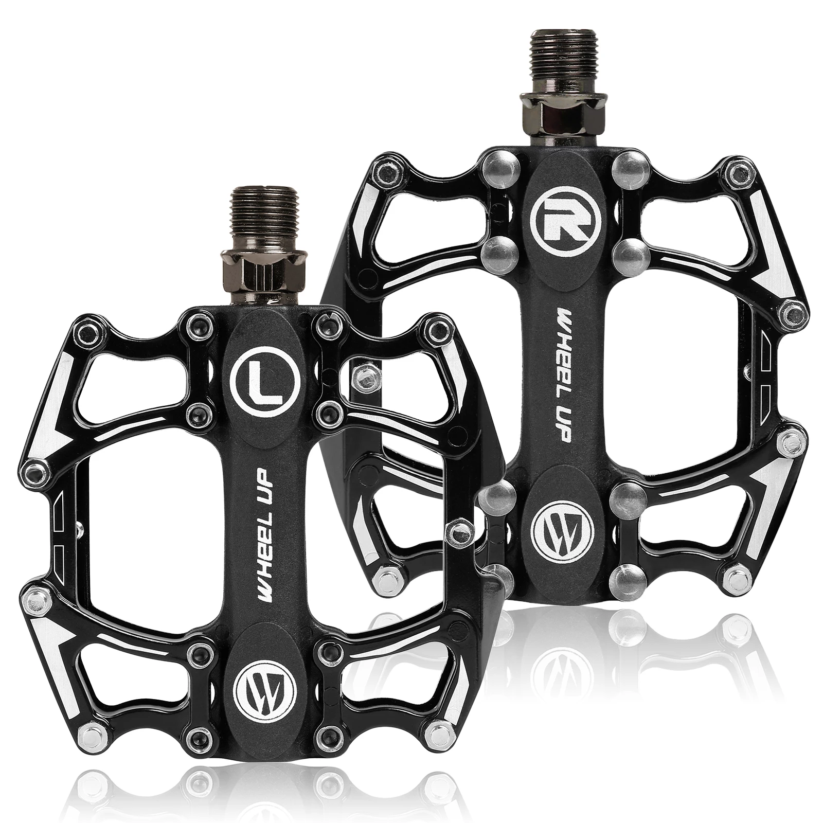 WHEEL UP LXB177 Aluminum Alloy Bicycle Cycling Pedal Mountain Bike Durable Foot Pedal Non-slip pedal Accessories