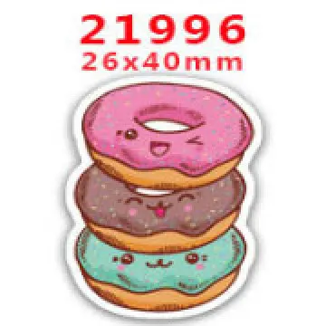  Cartoon Doughnut Desserts Pattern Resin Planar Flat Back For Refrigerator