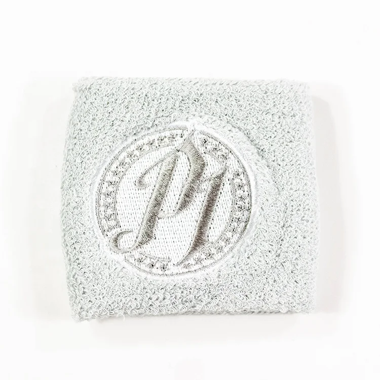 oem high quality eco friendly  bulk terry cloth cotton woven tennis athletic sports custom logo sweatband wristband