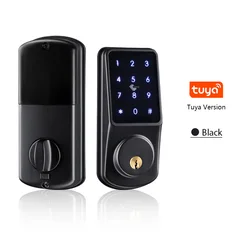 High Quality Electric Rfid Card Code Combination Wifi Smart Door Lock with Touch-Screen Keypad Deadbolt