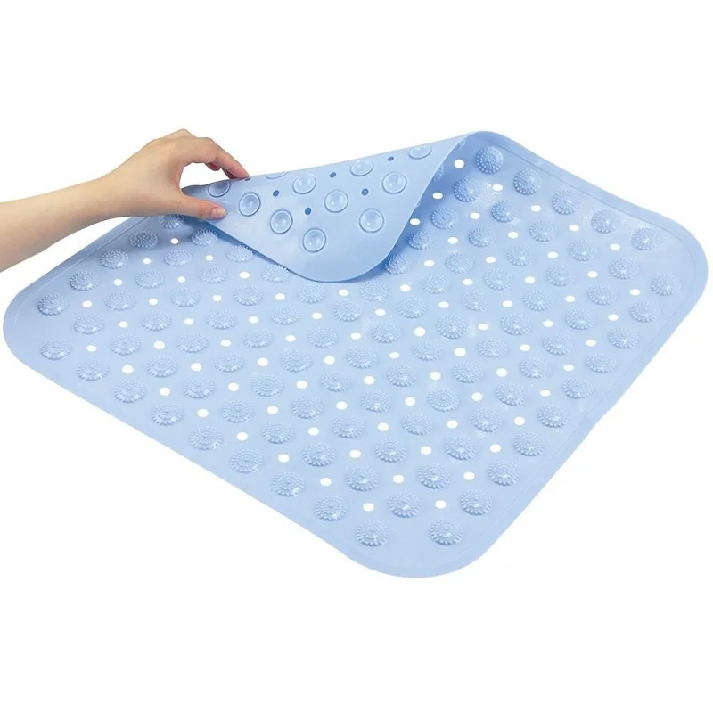 Wholesale Pp Pvc Foot Scrubber Rectangular Non-Slip Bath Shower Floor Mat