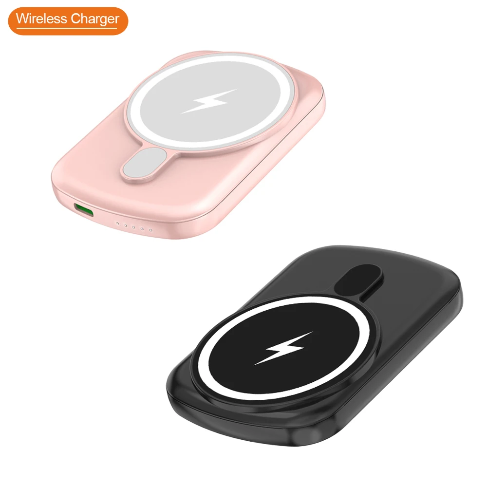 Vina 2023 Factory Magnetic Power Bank for samsung For Iphone 13 14 5000mah Wireless Mag Safe Battery Pack Apple Power Bank