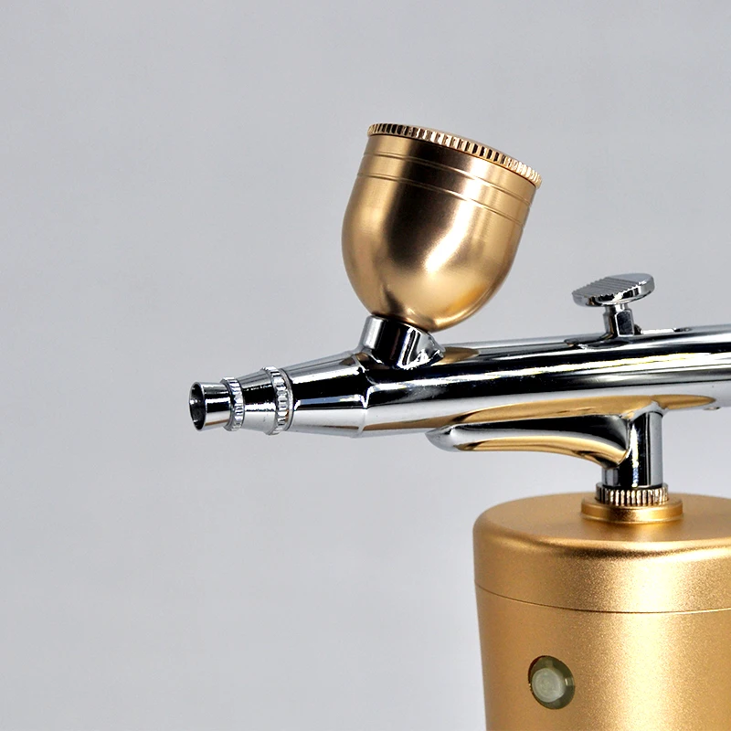 Mini Air Compressor Kit Air Paint Spray Gun Airbrush for Nail Tattoo Craft Cake Nano Fog Mist Sprayer