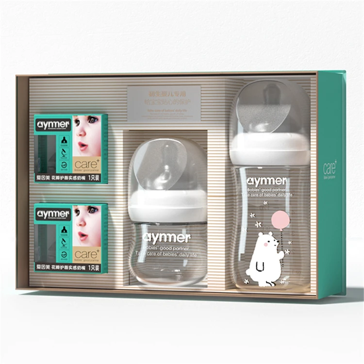 
High Quality Control 80ml/160ml Baby Bottles Drinking Cup Feeding Bottle Glass Baby Feeding Bottle 