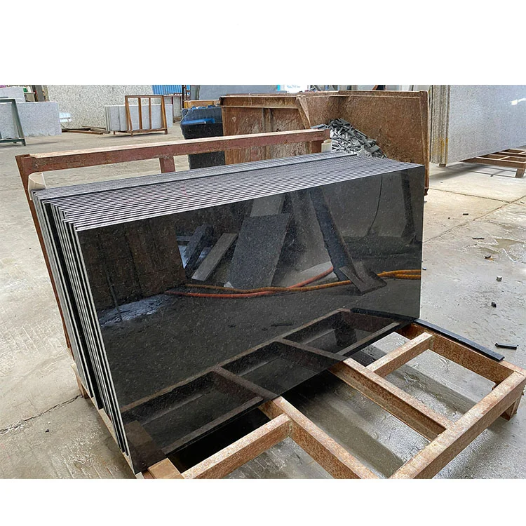 Angola Black Granite Hot Sale Paver And Countertop Cheap Natural Half Slab Custom Surface