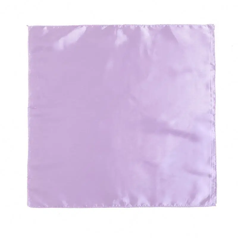 Hot Sale Women Solid Color Satin Square Scarf Bandanas For Stewardess Bank Hotel