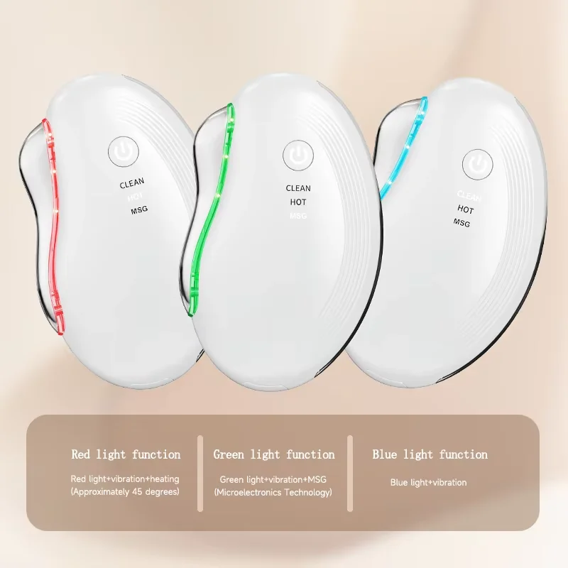 Home Use Electric Facial Lifting Gua Sha Massage Tools Face Guasha Massage Machine Ems Face Sculpting Tool Beauty Equipment