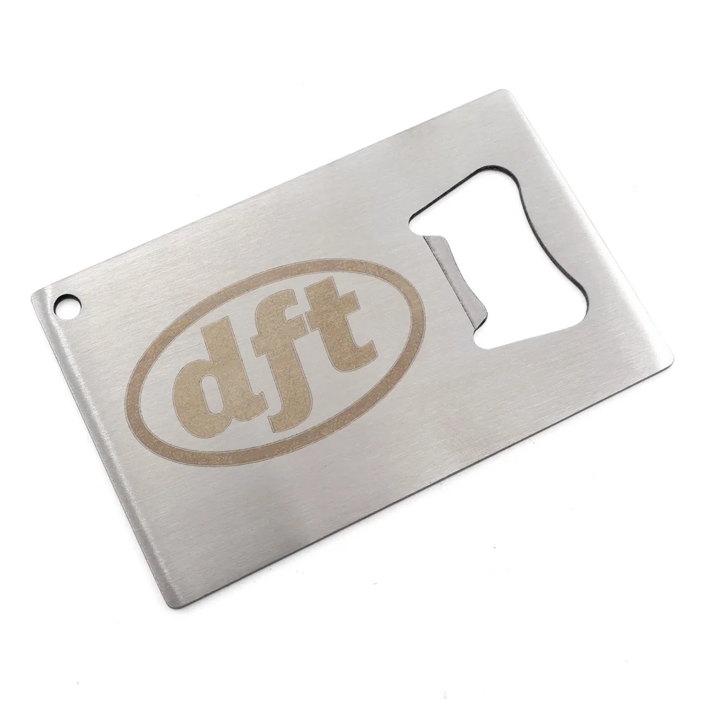 Custom Bottle Opener Engraved Laser Logo Black Bar Blade Flat Beer Opener Stainless Steel Sublimation Blank Bottle Opener Blanks