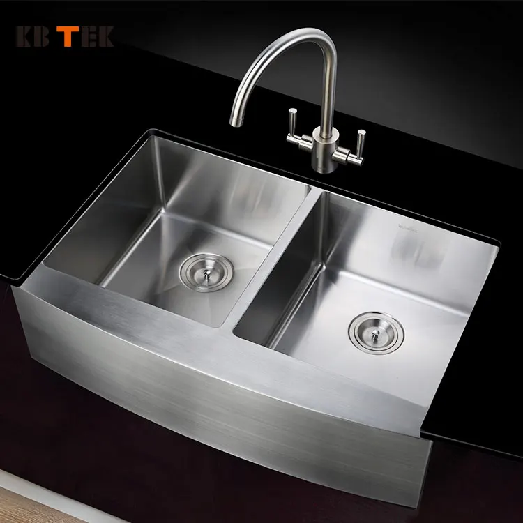 KB TEK Most Popular Luxury Design Durable Single Hole Mounted Faucet Kitchen mixer Modern Brush Brass Mixer Tap