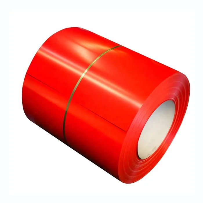 Оцинкованный лист Ppgi катушка высококачественный металлический цветной стальной точечной сварки с цинковым покрытием цена Красный Bobinas De