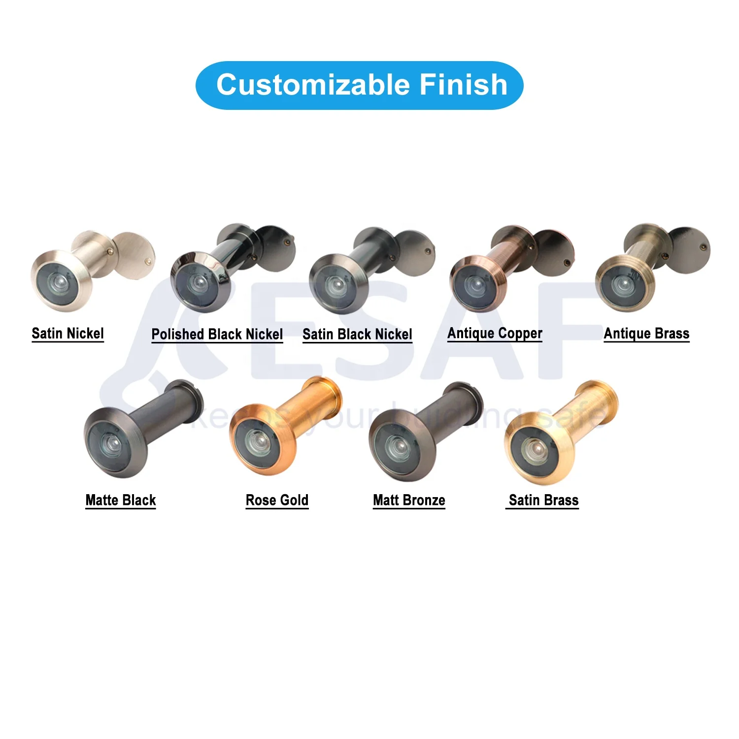 Featured Products Modern Design  Passage Door Viewer Mechanical Durable Exclusive Privacy Door Spy Hole Viewer