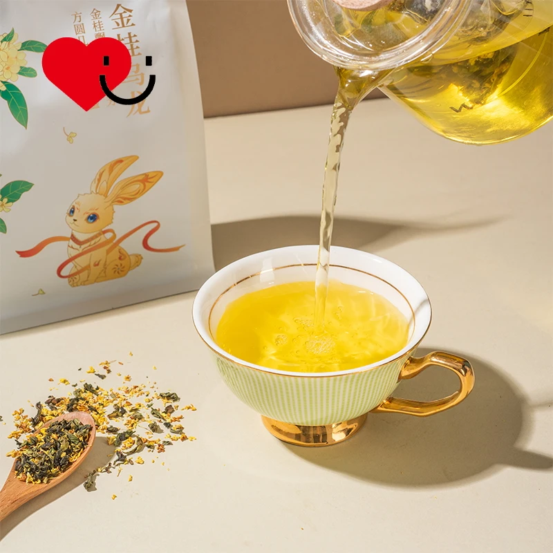 Factory custom corn fiber triangle tea bag combination scented tea