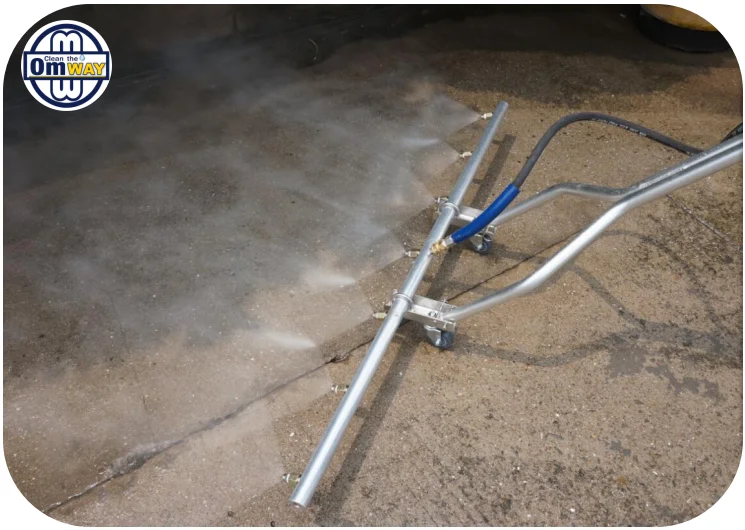 High pressure water jet concrete surface cleaner Hard Floor Sweeper Broom