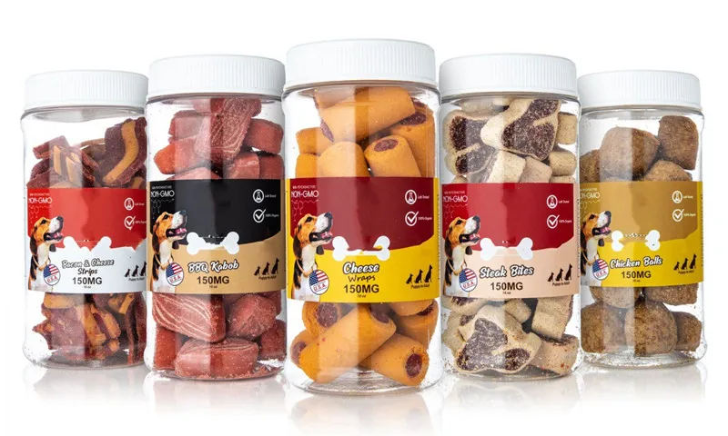 
Wholesale Dog Food Cat Food Royal Canin Pet Chicken Balls Flavor CBD Pet Treats and Food 150MG 