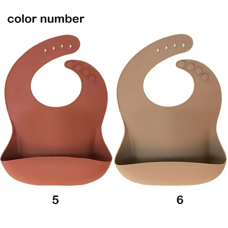 Silicone baby food supplement high-quality environmental customized waterproof bisphenol A silicone baby bib