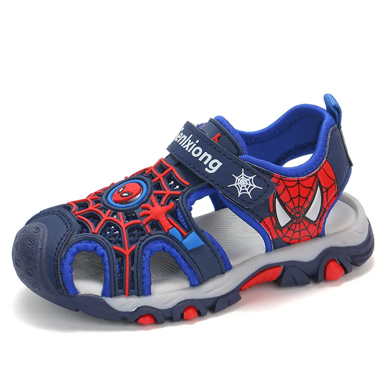 Brand New Summer Children Beach Boys Sandals Spiderman Kids Shoes Closed Toe Arch Support Sport Sandals for Boys