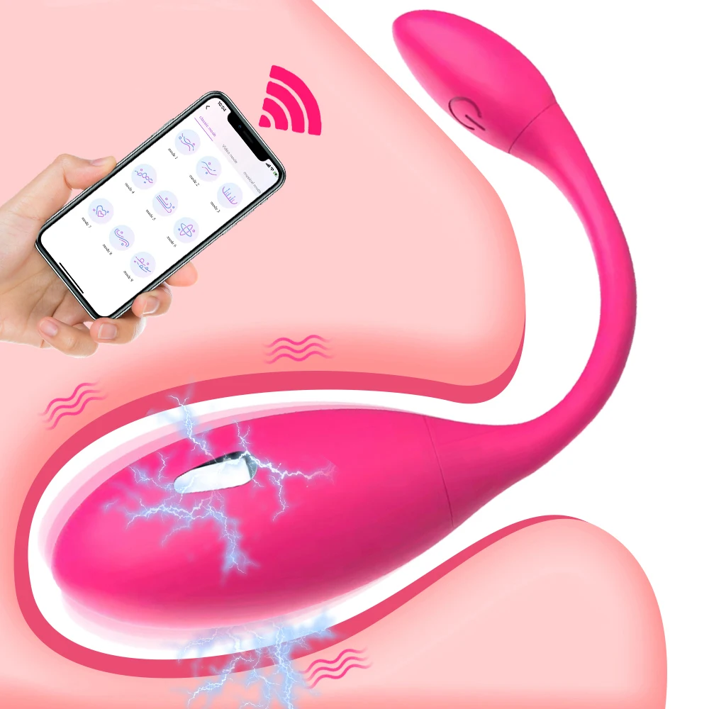 Wireless G Spot Stimulate Vibrating Egg Wear Vibrator APP Control Electric Shock Vaginal Kegel Ball Vibrator Sex Toys For Women