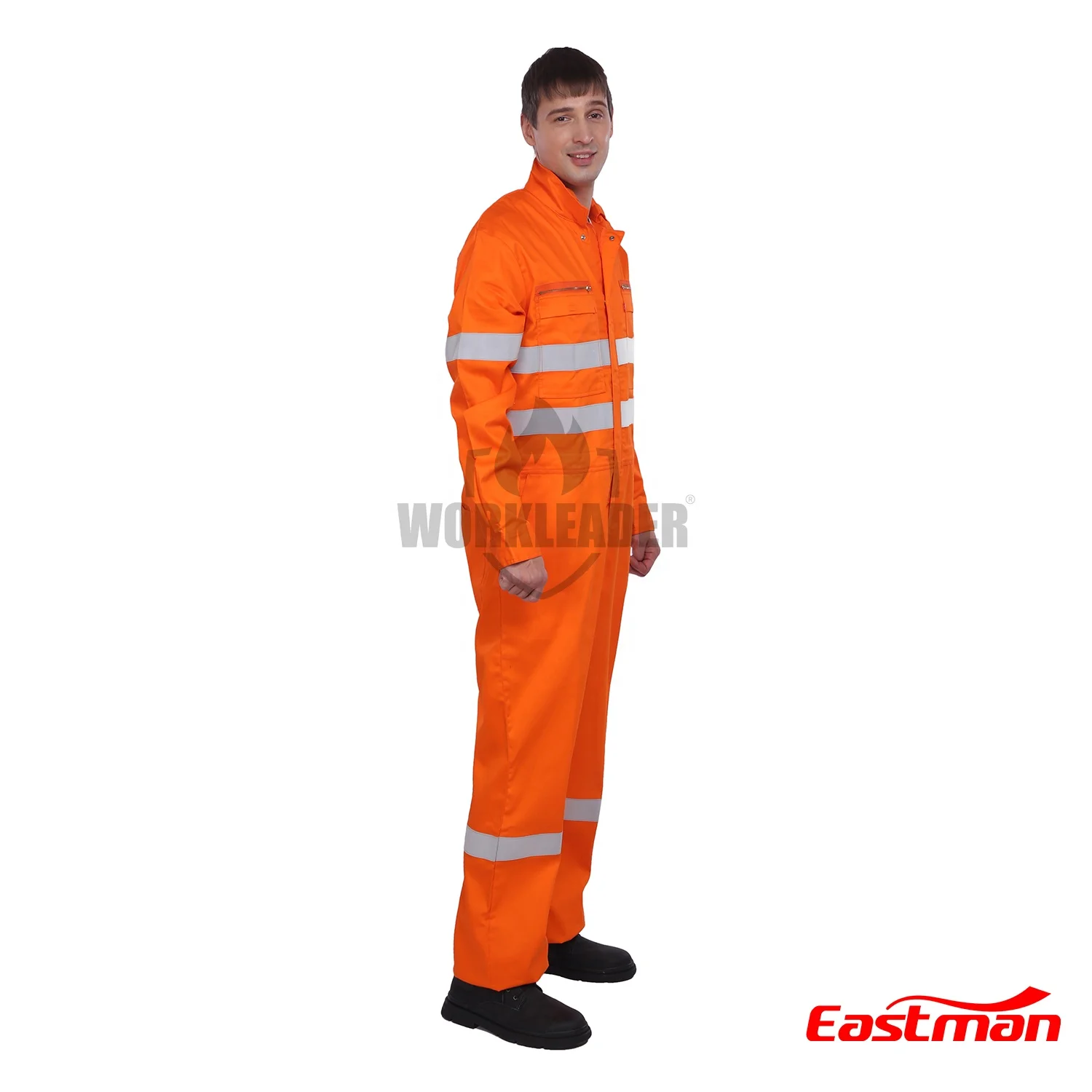 Customized Safety Hi Vis Flame Resistant Vented  Long Sleeve Cotton Coverall FR clothing for Oil & Gas