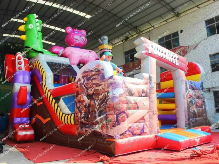 Commercial Jumper Castle Bounce  Inflatable Trampoline Race Car Customize Karts Inflatable Slide