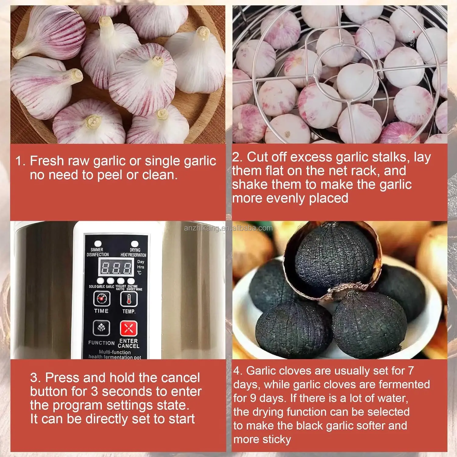 AZK115-2 Black garlic fermentation Manufacture/Micro Brewery Suppliers /ANZHIK Kitchen Equipment 5L automic Home Brewing System