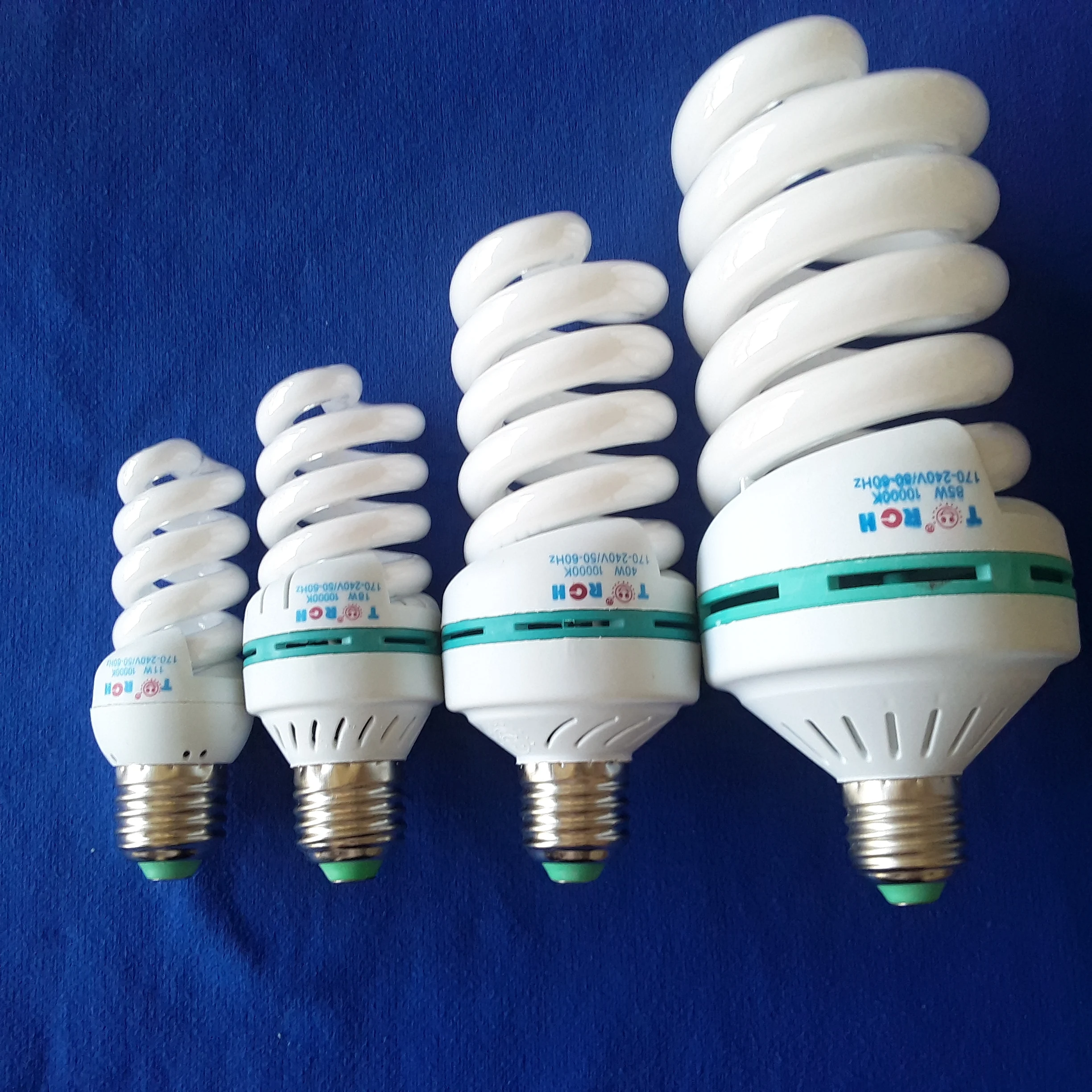 GE- Big Promotion Cheap Price  220V T3 20W 23W Warm White Fluorescent Lamp Half Spiral Cfl Light Energy Saving Bulb