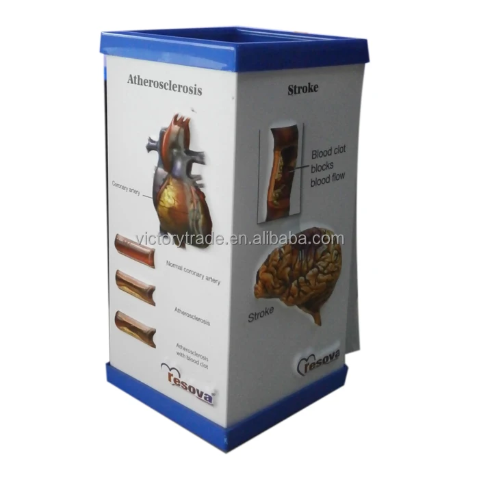 V-PH-10 Promotional Handmade 3D Embossed Plastic  Doctor Desk Pen Holder With Note Pad