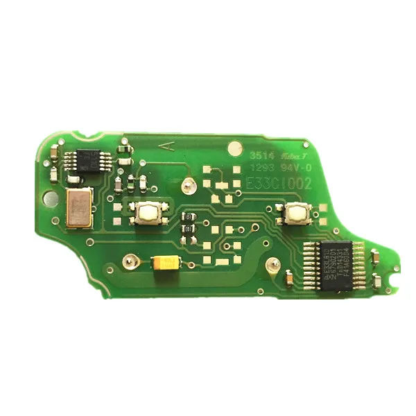 2 Button car key  remote control For Peugeot ASK 433Mhz  PCF7941 Chip Transponder FCCID E33C1002