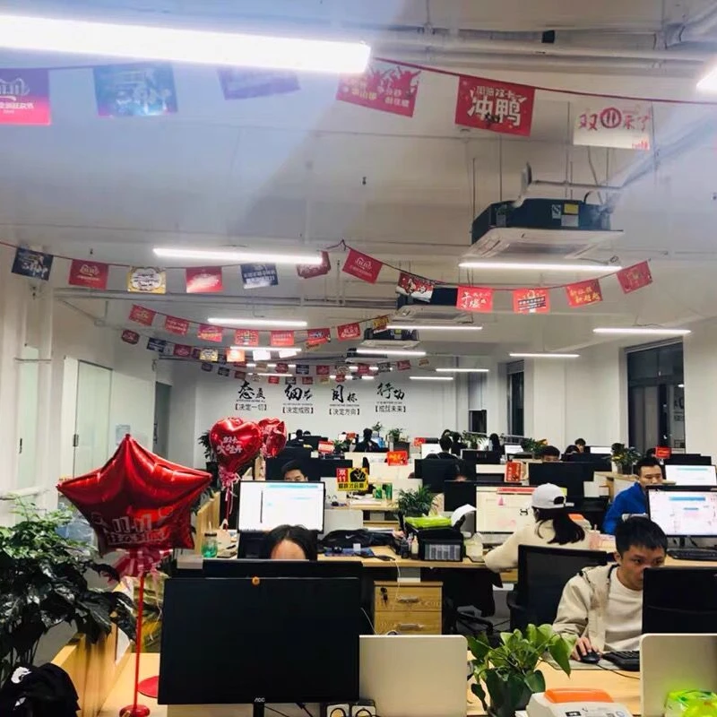 Indoor Advertising Custom Bunting String Paper Flags