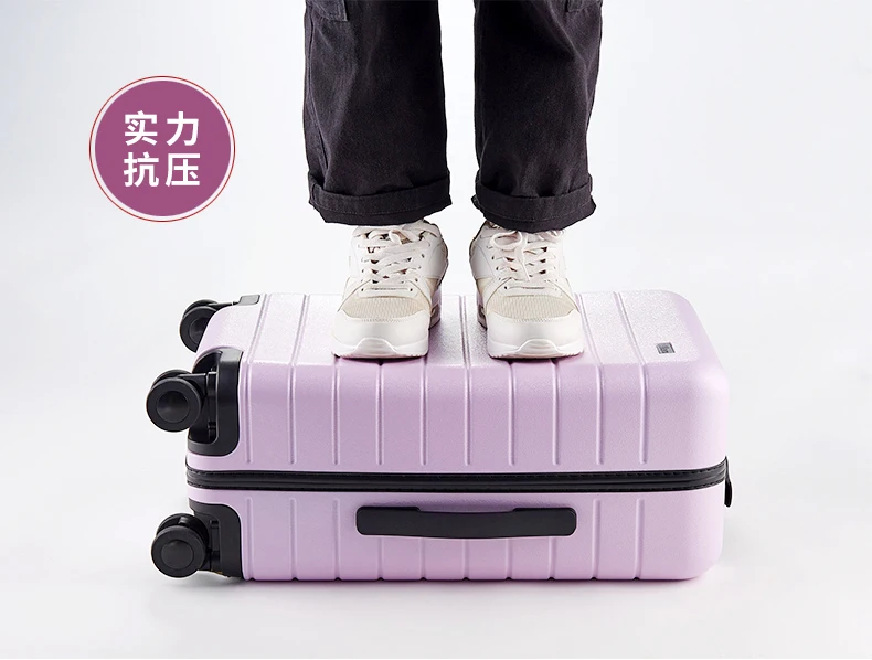 PC Material Suitcase  Sky Blue  Lavender Fashion Suitcase For Traveling Big Capacity Luggage