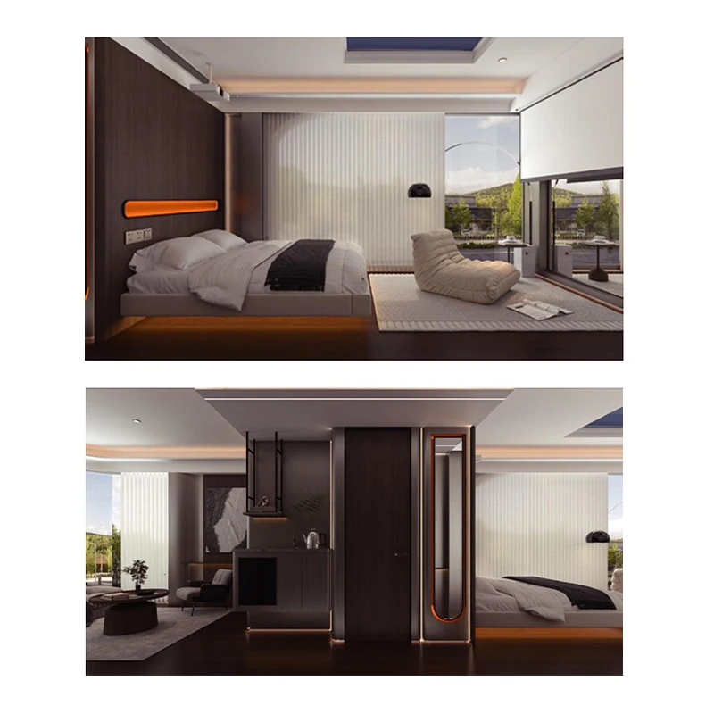 Chine Modulaire Petite Maison Prefabrique House Villa Small Units Eco Etong Smart Luxury Mobile House Space Capsule House