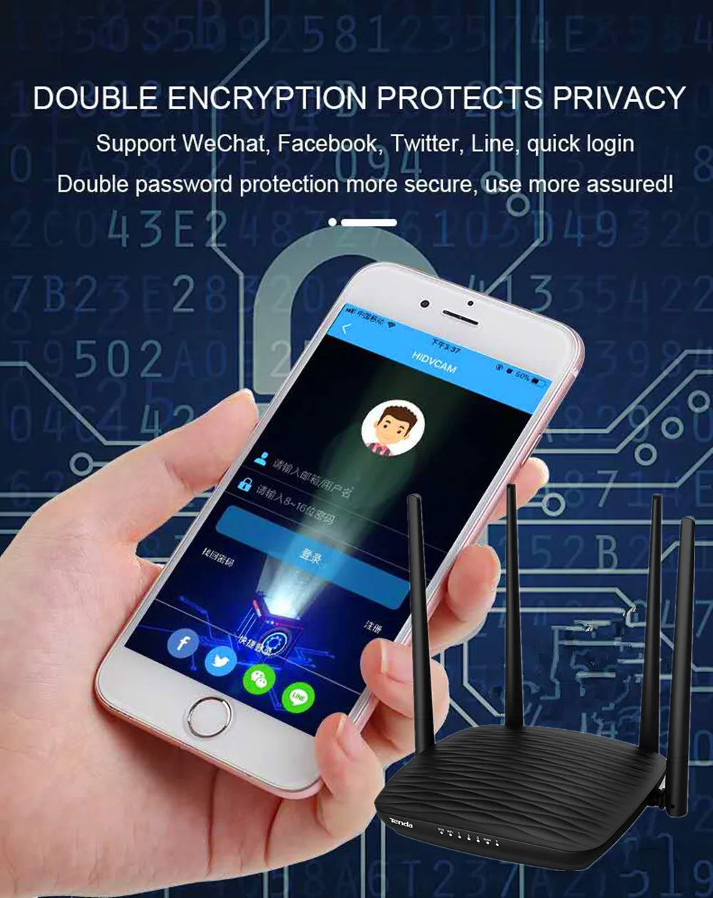 Wireless Security cam 4K WiFi CCTV Camera router hiddden camera for house Surveillance Router Camera With Audio