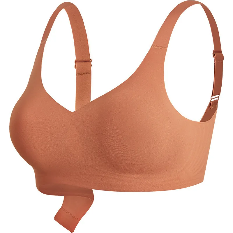 Wholesale Wireless Push-up Sexy Lace latex breathable bra adjustable straps women underwear