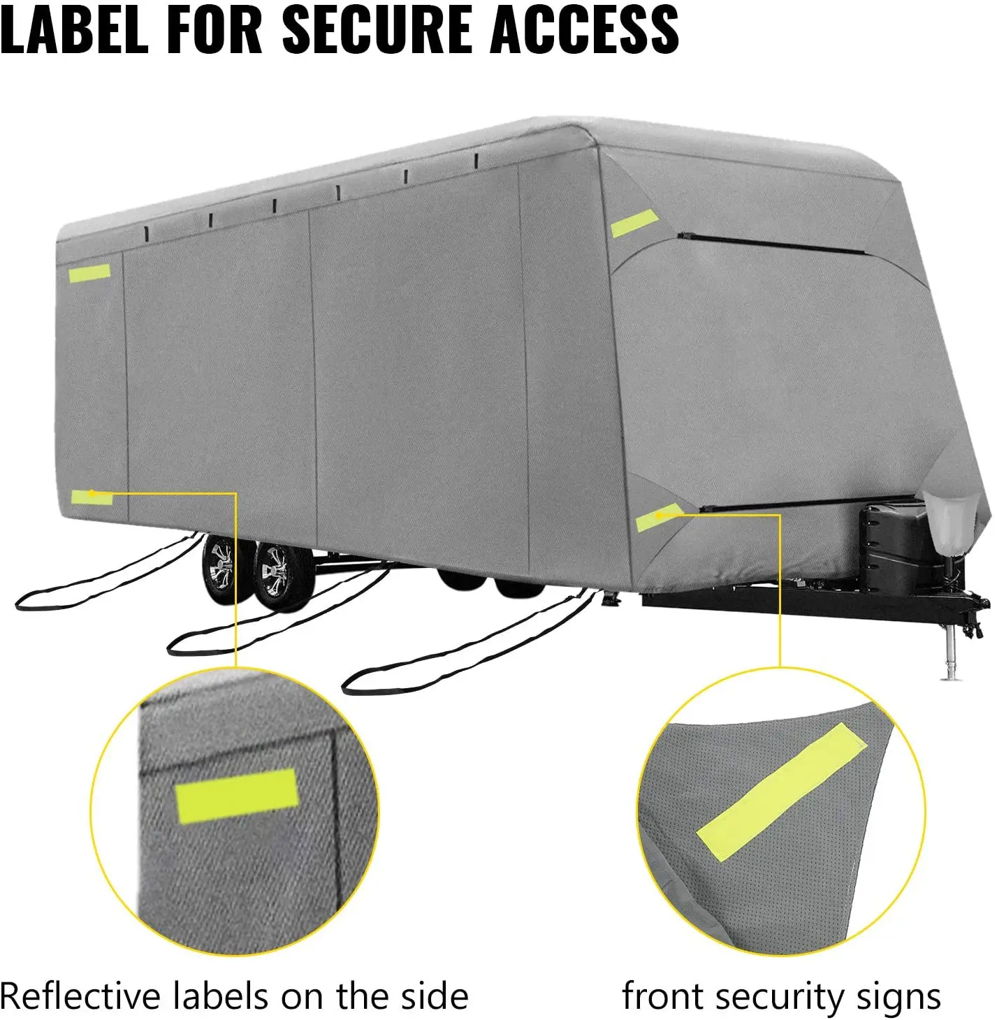 Multilayer Layers Nonwoven Fabric Caravan Car Motorhome Cover Waterproof Ultraviolet-proof Dustproof RV Cover