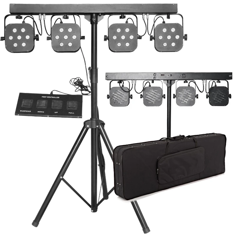 Marslite Great quality 28pcs RGB 3in1 led par 64 3 watts cob led stand flat par stage light for dj disco party