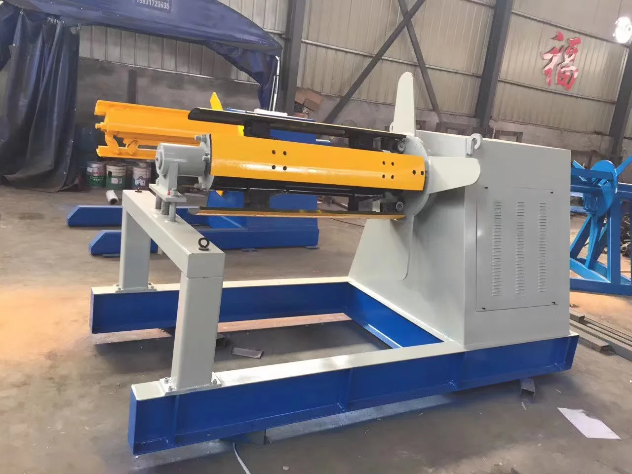 5 tons hydraulic steel coil decoiler uncoiler machine