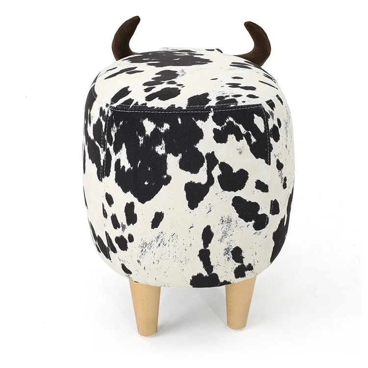 Free shipping within the U.S Black and White CowBertha Ottoman