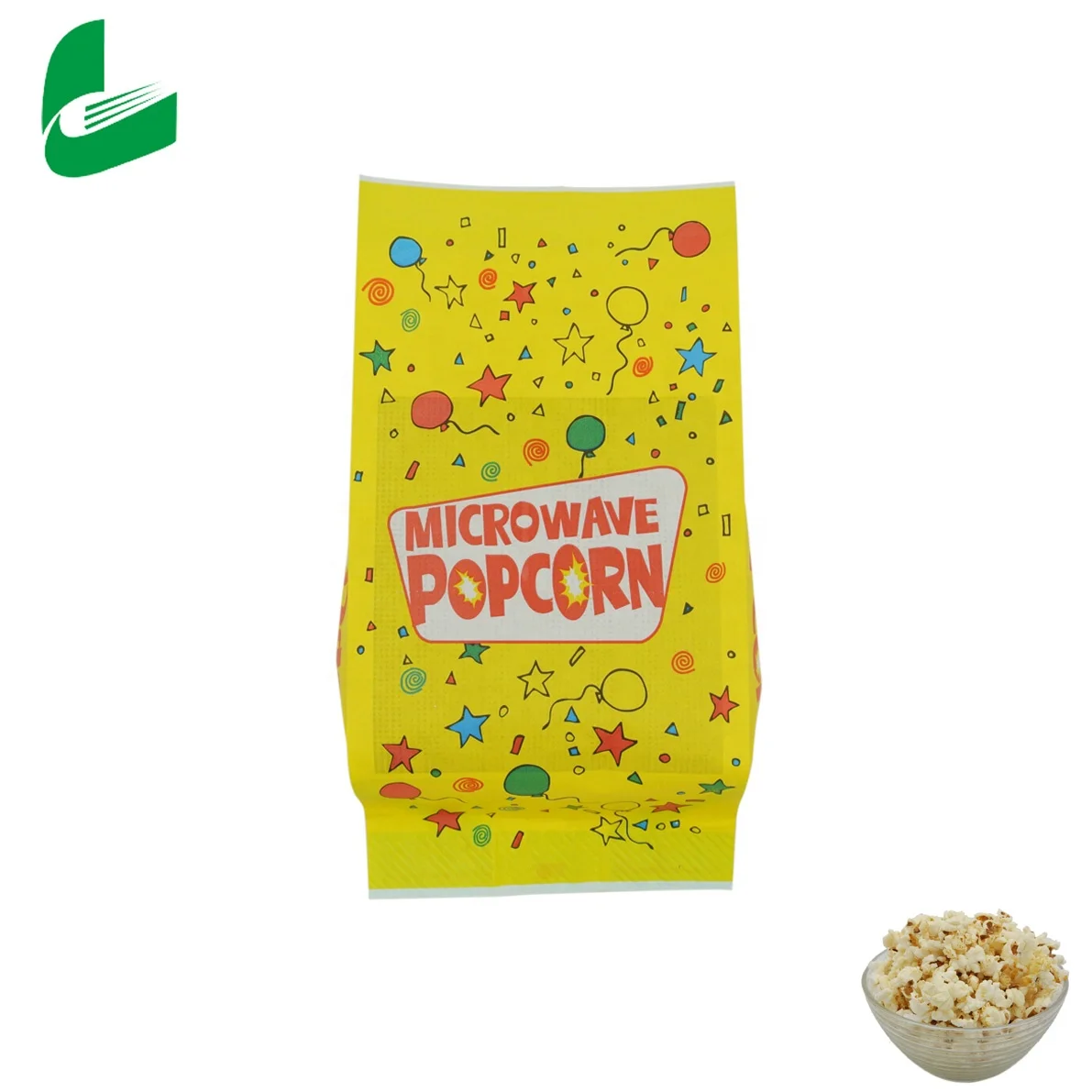 Герметичный бумажный пакет для печати попкорна с логотипом на заказ
