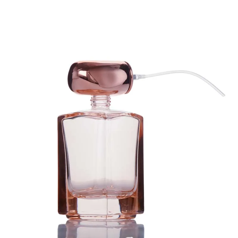 Refillable Perfume Bottle Packaging Custom Luxury Clear 30ml 50ml Perfume Spray Glass Bottle