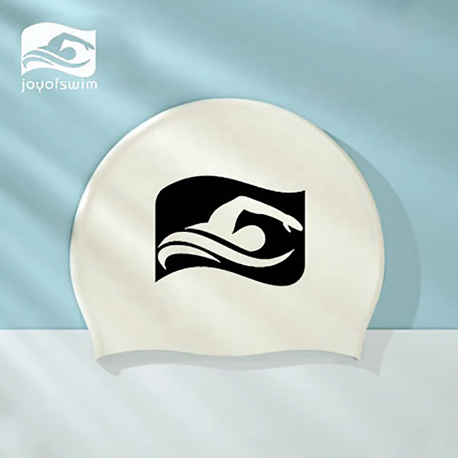 Men Women Helmet Design Swim cap High Quality Waterdrop Design Soft Silicone Waterproof Swim Cap
