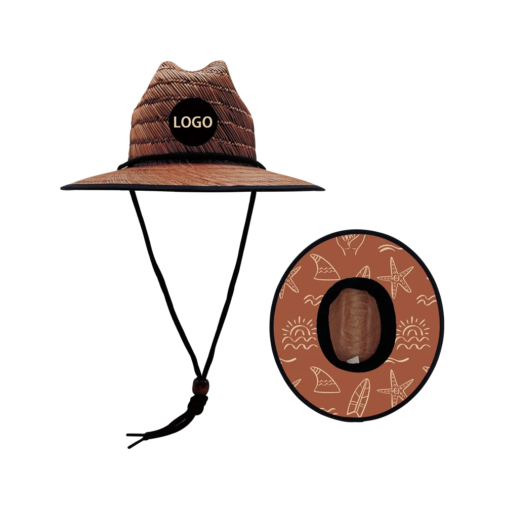 Детская соломенная шляпа для серфинга