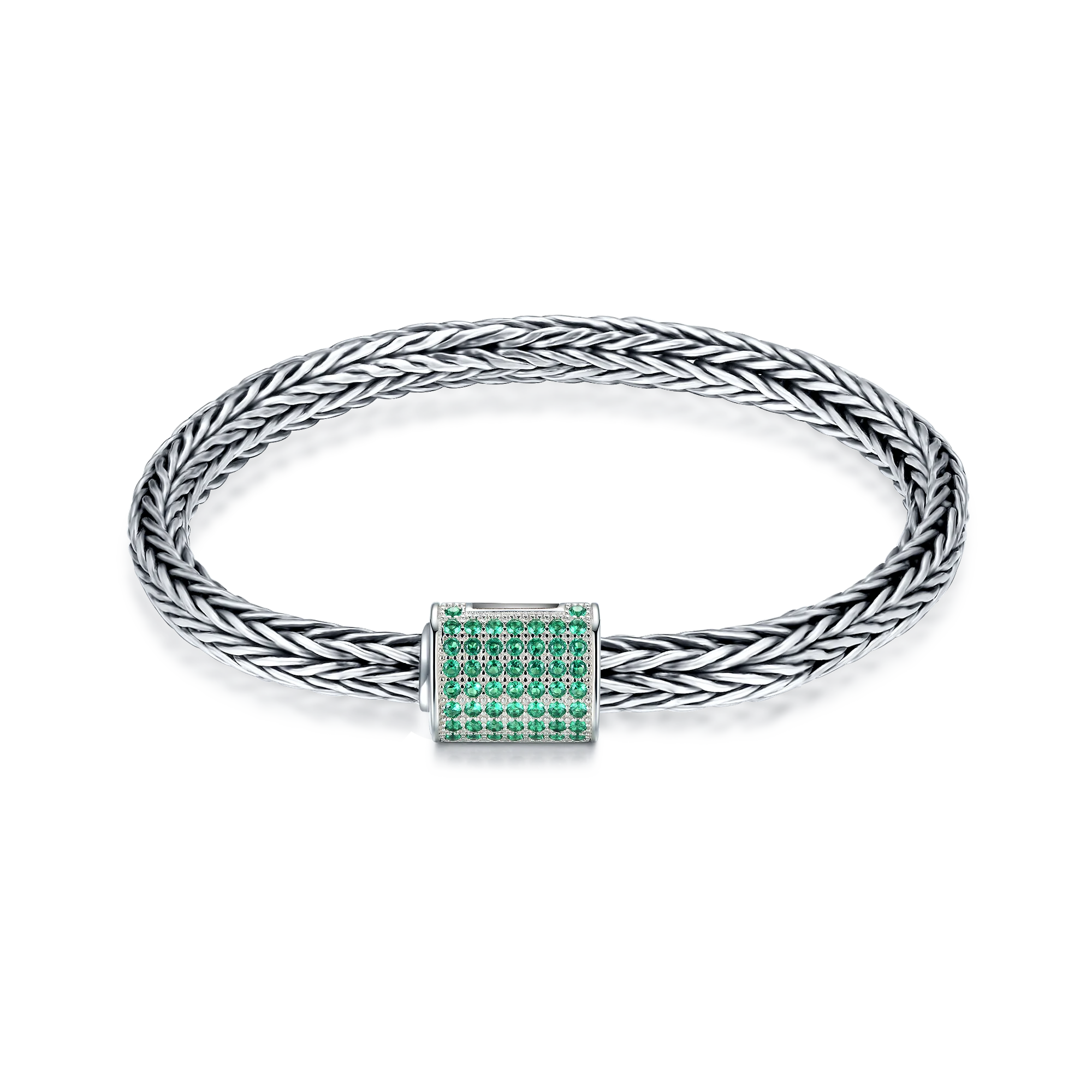 Nickel Free Bali Legacy Heavy Bracelet Braided Tulang Naga Buckle Bracelet Silver 925 Sterling Handmade Foxtail Bracelets