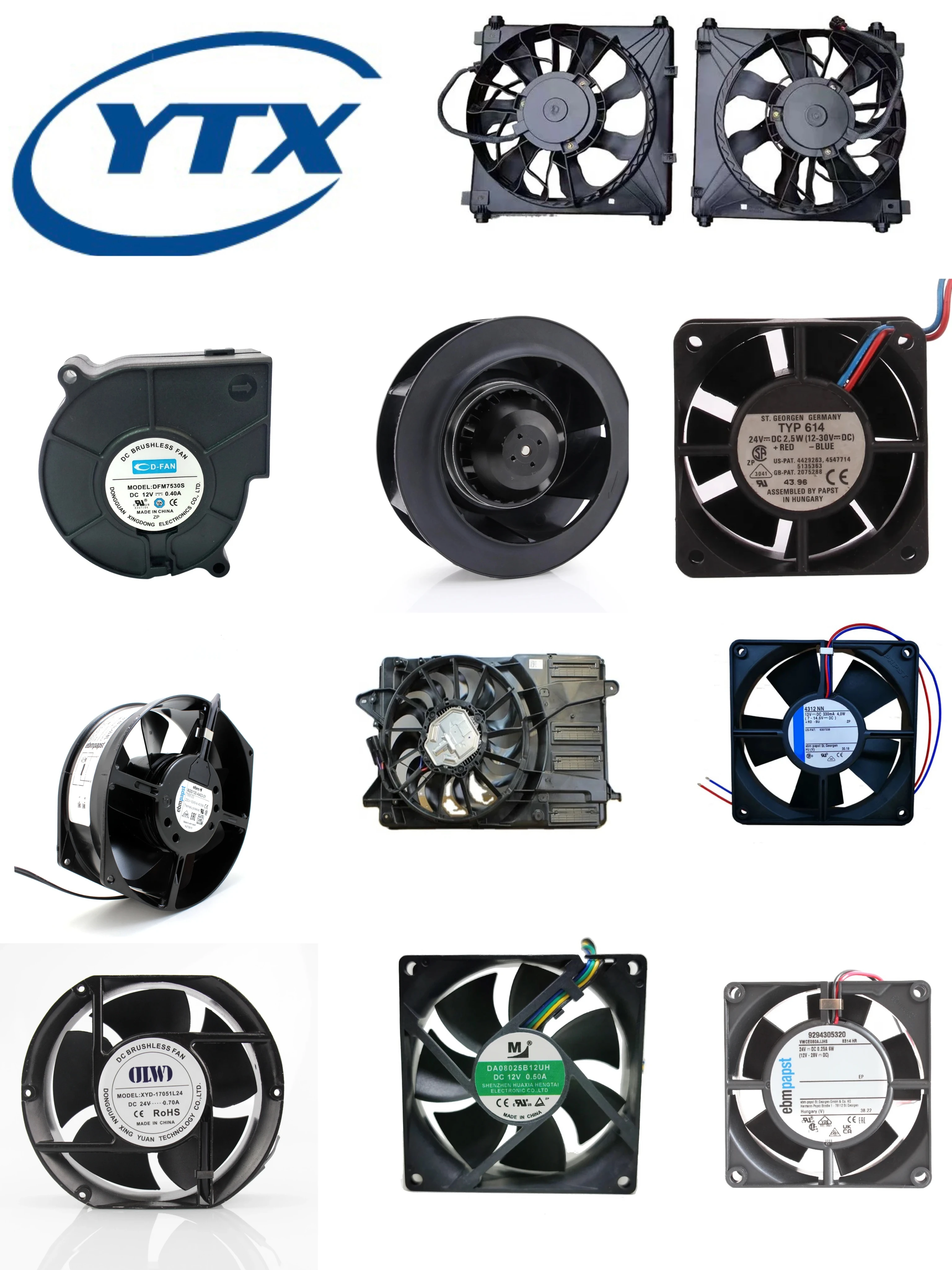 OA172SAPL-11-3WB Automobile radiator condense fansCooler motorCentrifugal