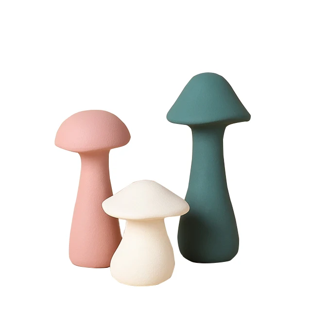 Креативное украшение в виде грибов Morandi, керамическое украшение, современный настольный домашний декор