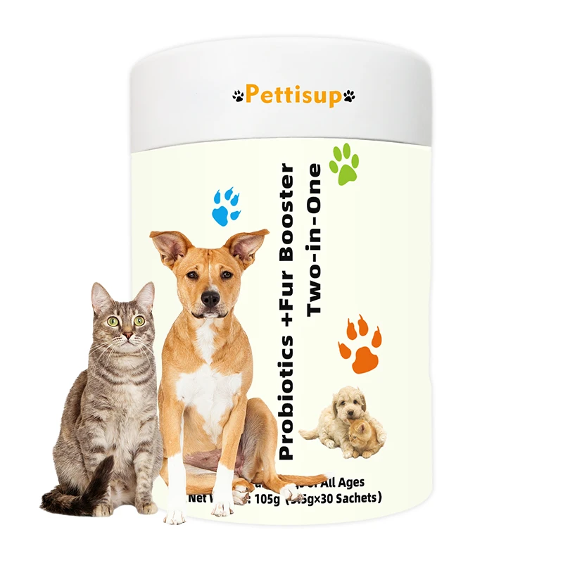 Supply High Quality Probiotics Powder for Dogs and Cats with Digestive Enzyme Skin Coat Booster