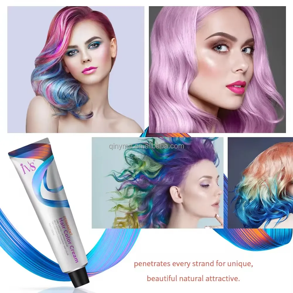 OEM Factory IVS Permanent Cream Hair Color Wholesale Professional Hair Dye