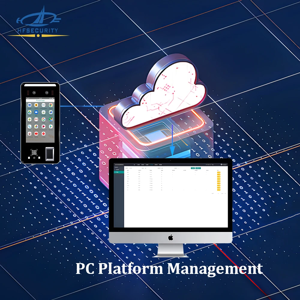HFSecurity FR05  Biometric Android Face Fingerprint Access Control For Payroll System Cloud API document Cloud Server