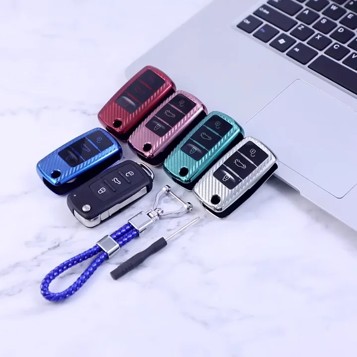 Auto accessories TPU car key Cover Flip Key Fob Case universal cars wallet key accessory