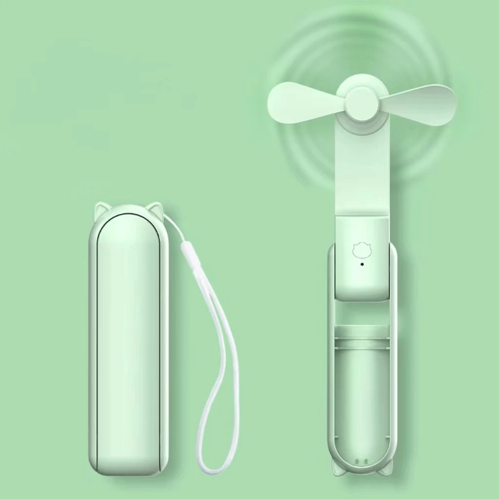 2023 Handheld Mini Portable 3 In 1 Folding USB Rechargeable Personal Cute Small Pocket Fan