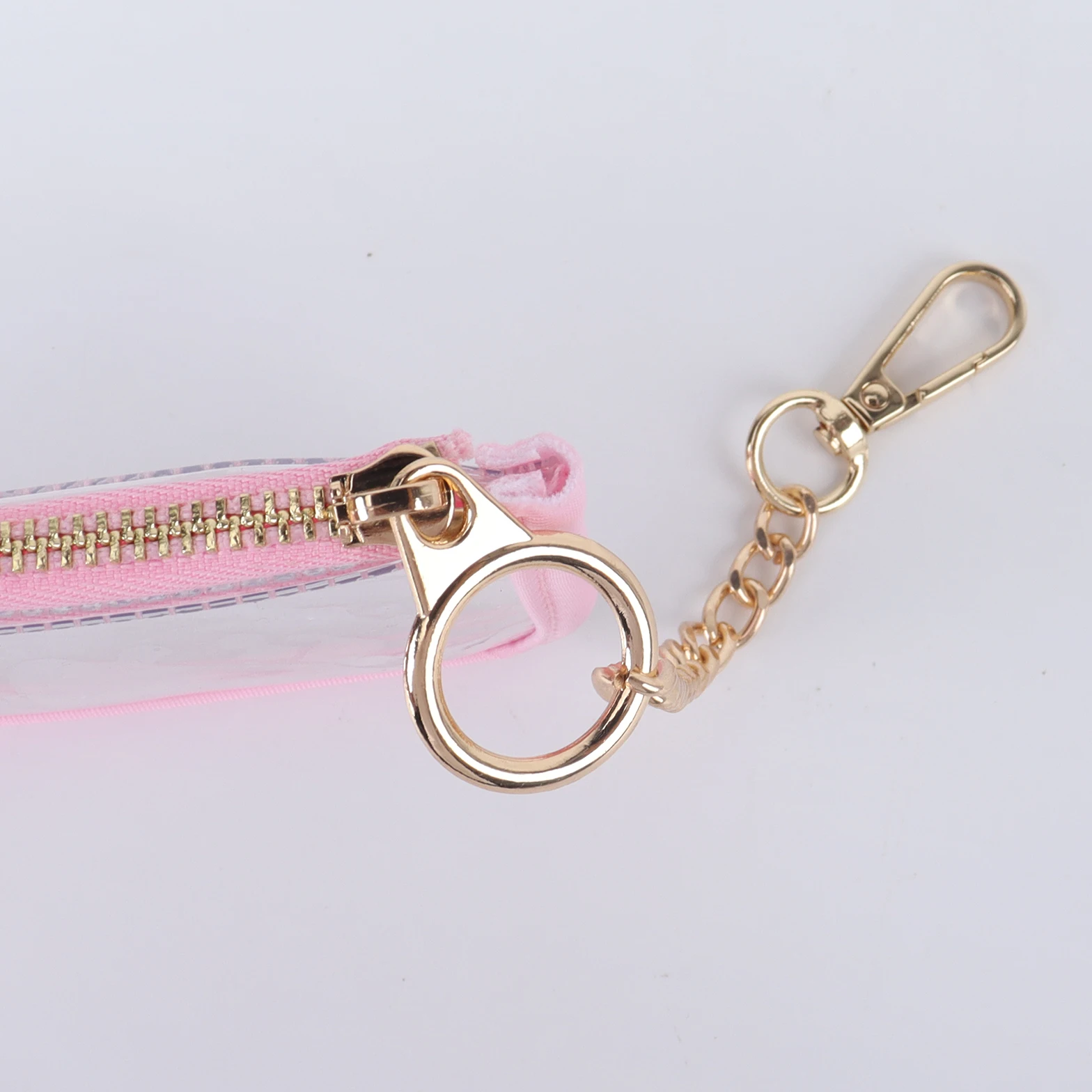 Wholesale 10 Colors No MOQ Daily Accessories Small Keychain For Women Men Coin Purse Transparent Clear PVC Card Holder Wallet