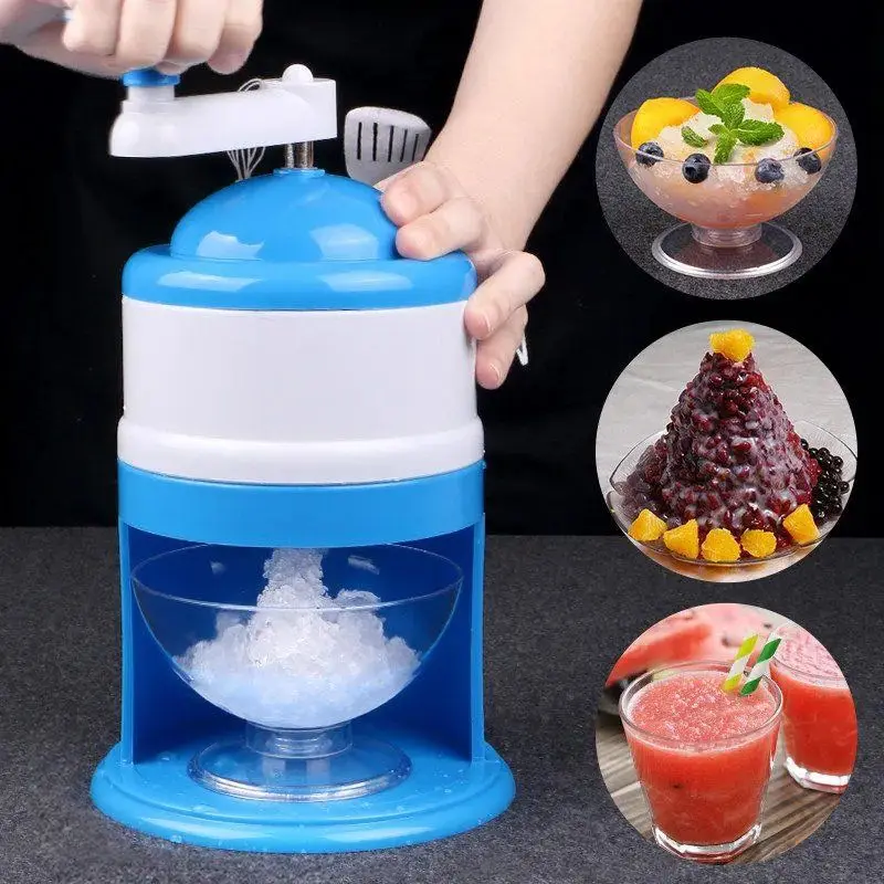 Manual household smoothie machine mini hand-cranked DIY ice cube crusher machine soft ice sand grinding breaker